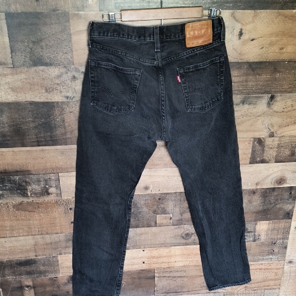 Levi's Big E 501 '93 Premium Faded Black Denim Jeans Sz 30X30 Men